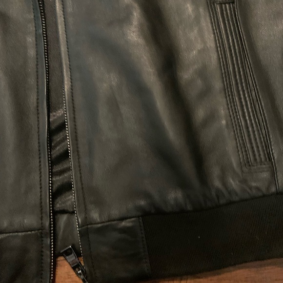Giorgio Di Mare Men’s Black Leather Jacket NWOT - Picture 4 of 6